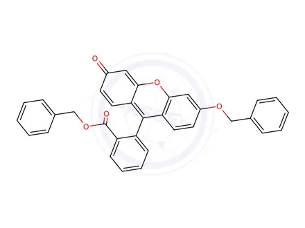Chemical structure of Dibenzylfluorescein