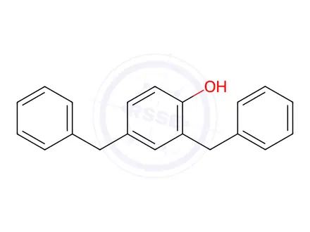 Chemical structure of 2,4(or 2,6)-dibenzylphenol