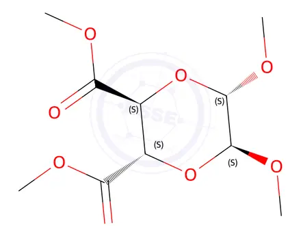 Chemical structure of (2S 3S 5S 6S)-5 6-DIMETHOXY-5 6-DIMETHY&