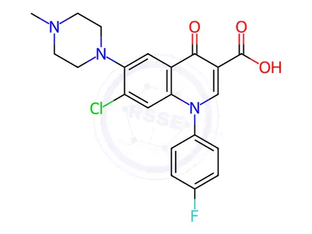 Chemical structure of Difloxacin Hydrochloride Trihydrate EP Impurity E