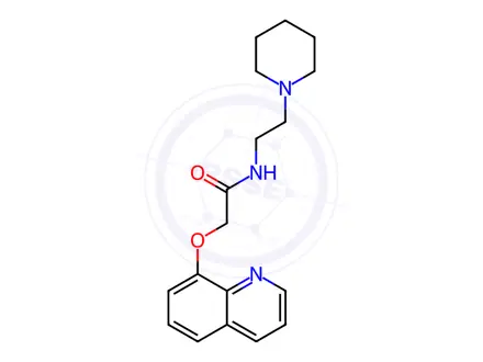 Chemical structure of N-(2-(Piperidin-1-yl)ethyl)-2-(quinolin-8-yloxy)acetamide