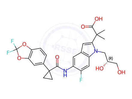 Chemical structure of Tezacaftor Metabolite M2