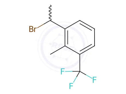 Chemical structure of 1-(1-Bromoethyl)-2-methyl-3-(trifluoromethyl)benzene