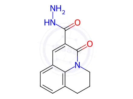 Chemical structure of 1H,5H-Benzo[ij]quinolizine-6-carboxylicacid,2,3-dihydro-5-oxo-,hydrazide(9CI)
