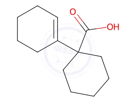 Chemical structure of 1-(1-Cyclohexen-1-yl)-cyclohexanecarboxylic Acid