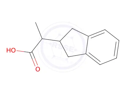 Chemical structure of 2-(2,3-Dihydro-1h-inden-2-yl)propanoic acid