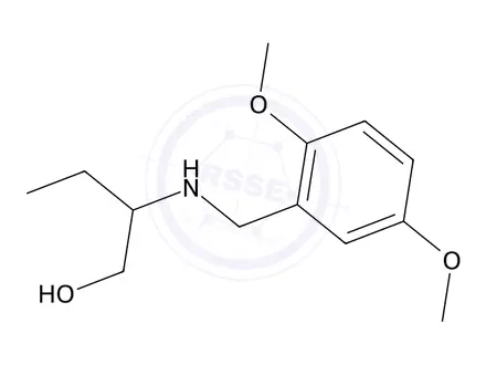 Chemical structure of 2-((2,5-Dimethoxybenzyl)amino)butan-1-ol
