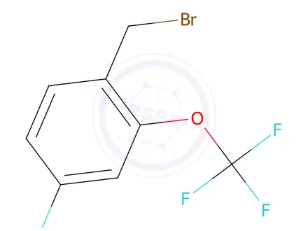 Chemical structure of 4-Fluoro-2-(trifluoromethoxy)benzyl bromide