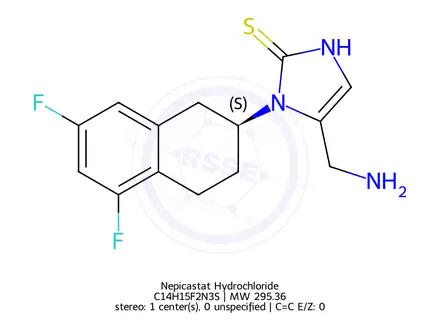 Chemical structure of Nepicastat