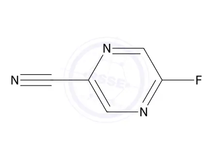 Chemical structure of 5-Fluoropyrazine-2-carbonitrile