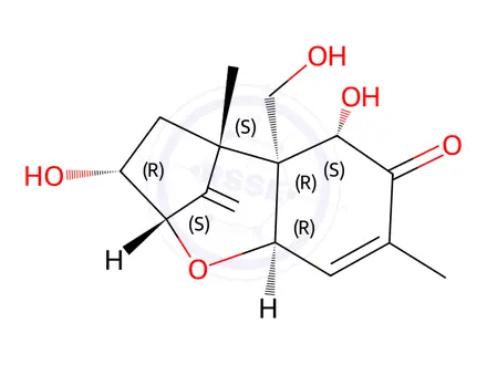 Chemical structure of Deepoxy-deoxynivalenol