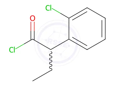 Chemical structure of 2-(2-Chlorophenyl)Butanoyl Chloride