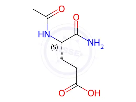 Chemical structure of N-Acetyl-L-isoglutamine