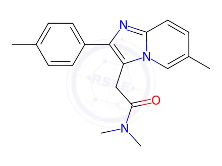 Chemical structure of Zolpidem CIV(Secondary Standards traceble to USP)