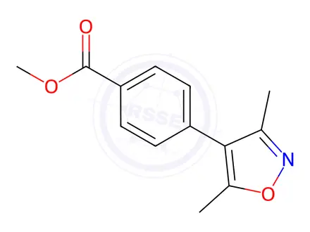 Chemical structure of 4-(3,5-Dimethyl-isoxazol-4-yl)-benzoic acid methyl ester