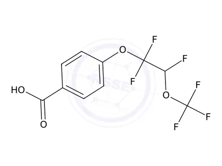 Chemical structure of 4-(1,1,2-Trifluoro-2-(trifluoromethoxy)ethoxy)benzoic acid