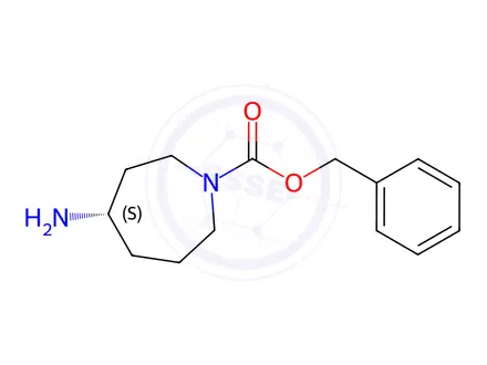 Chemical structure of Benzyl (S)-4-aminoazepane-1-carboxylate