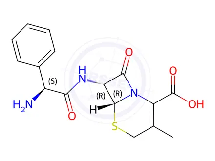 Chemical structure of Cefalexin Impurity L
