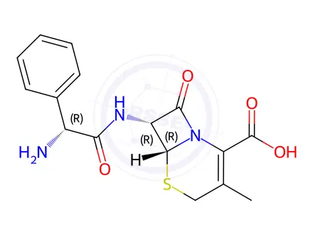Chemical structure of Cefalexin