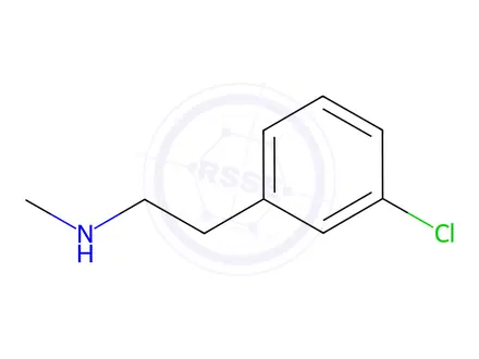 Chemical structure of N-Methyl-3-chlorophenethylamine
