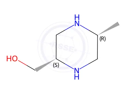 Chemical structure of ((2S,5R)-5-methylpiperazin-2-yl)methanol