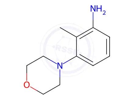 Chemical structure of 2-Methyl-3-morpholinoaniline