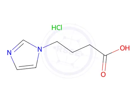 Chemical structure of 4-(1H-imidazol-1-yl)butanoic acid hydrochloride