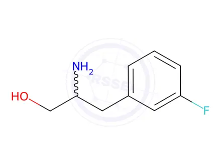 Chemical structure of 2-amino-3-(3-fluorophenyl)propan-1-ol