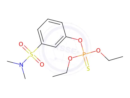 Chemical structure of O-(3-(N,N-Dimethylsulfamoyl)phenyl) O,O-diethyl phosphorothioate