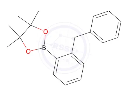 Chemical structure of 2-(2-Benzylphenyl)-4,4,5,5-tetramethyl-1,3,2-dioxaborolane