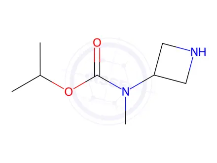 Chemical structure of Carbamic acid, N-3-azetidinyl-N-methyl-, 1-methylethyl ester