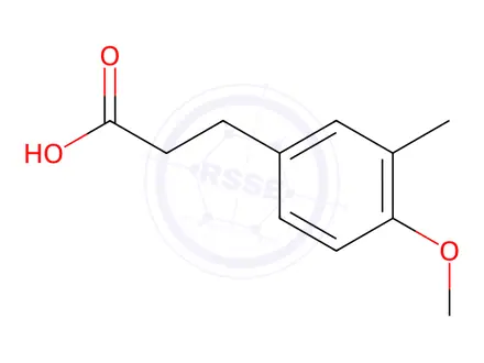 Chemical structure of 3-(4-Methoxy-3-methyl-phenyl)-propionic acid