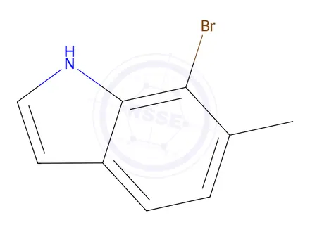 Chemical structure of 7-Bromo-6-methyl-1H-indole