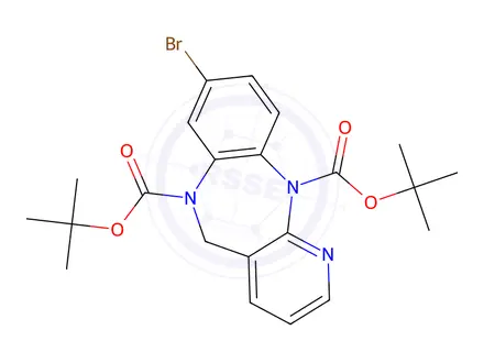 Chemical structure of 2,10-di-tert-butyl 13-bromo-2,4,10-triazatricyclo[9.4.0.0³,⁸]pentadeca-1(11),3(8),4,6,12,14-hexaene-2,10-dicarboxylate