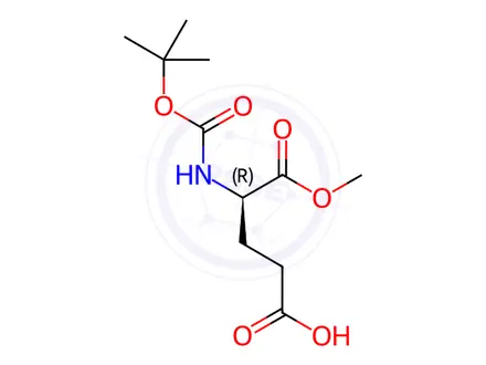 Chemical structure of Boc-D-Glu-OMe