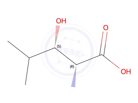 Chemical structure of (2R,3S)-β-Hydroxyleucine