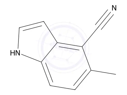 Chemical structure of 5-Methyl-1H-indole-4-carbonitrile