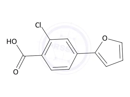 Chemical structure of 2-Chloro-4-(furan-2-yl)benzoic acid