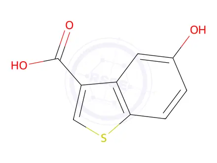 Chemical structure of 5-Hydroxy-1-benzothiophene-3-carboxylic Acid