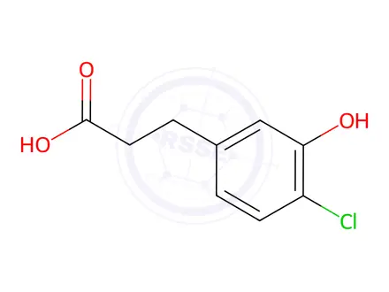 Chemical structure of 3-(4-Chloro-3-hydroxy-phenyl)-propionic acid