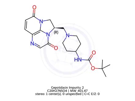 Chemical structure of Gepotidacin Impurity 36
