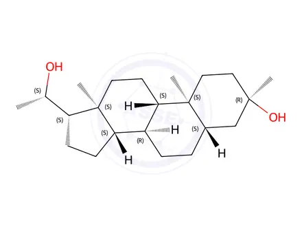 Chemical structure of (3R,5S,8R,9S,10S,13S,14S,17S)-17-((S)-1-Hydroxyethyl)-3,10,13-trimethylhexadecahydro-1H-cyclopenta[a]phenanthren-3-ol