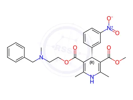 Chemical structure of (R)-Nicardipine