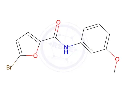 Chemical structure of 5-Bromo-N-(3-methoxyphenyl)furan-2-carboxamide