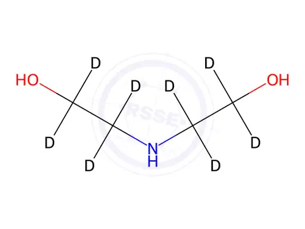 Chemical structure of Diethanolamine-d8
