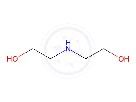 Chemical structure of Diethanolamine (DEA)