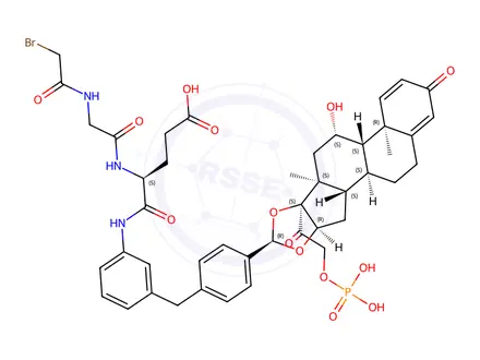 Chemical structure of Glucocorticoid receptor agonist-1 phosphate Gly-Glu-Br