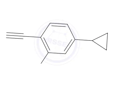 Chemical structure of 4-Cyclopropyl-1-ethynyl-2-fluorobenzene