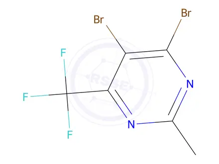 Chemical structure of 4,5-Dibromo-2-methyl-6-(trifluoromethyl)pyrimidine