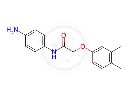 Chemical structure of N-(4-Aminophenyl)-2-(3,4-dimethylphenoxy)acetamide